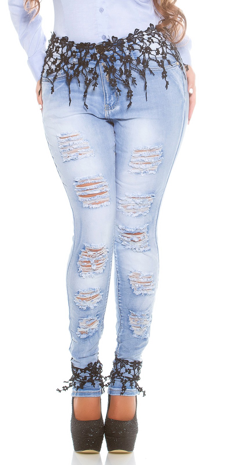 Jeans c/ renda 1